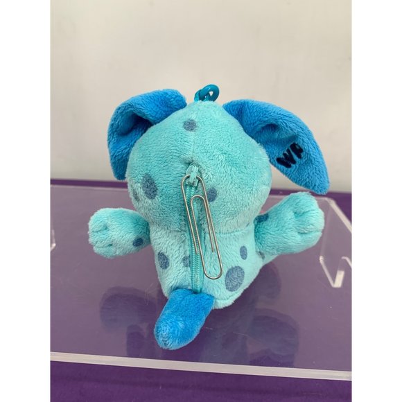 Flawed Wuggle Pets 6” Keychain Blue Puppy Pouch Zippered back Tab Lost 2011 - Picture 3 of 12